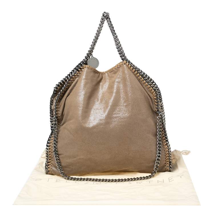 مملوكة مسبقًا Stella McCartney Beige Faux Suede Small Falabella Tote