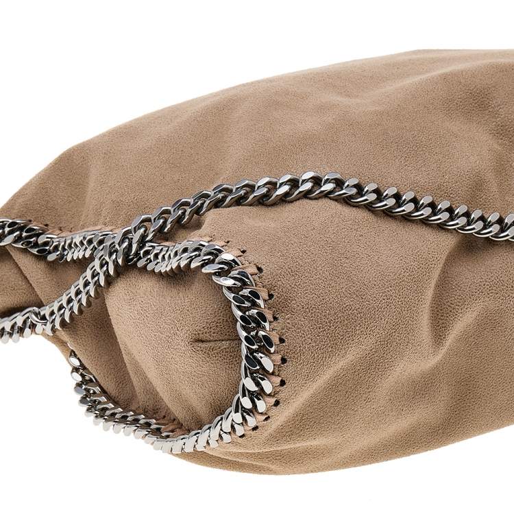 Pre Owned Stella McCartney Beige Faux Leather Small Falabella Tote
