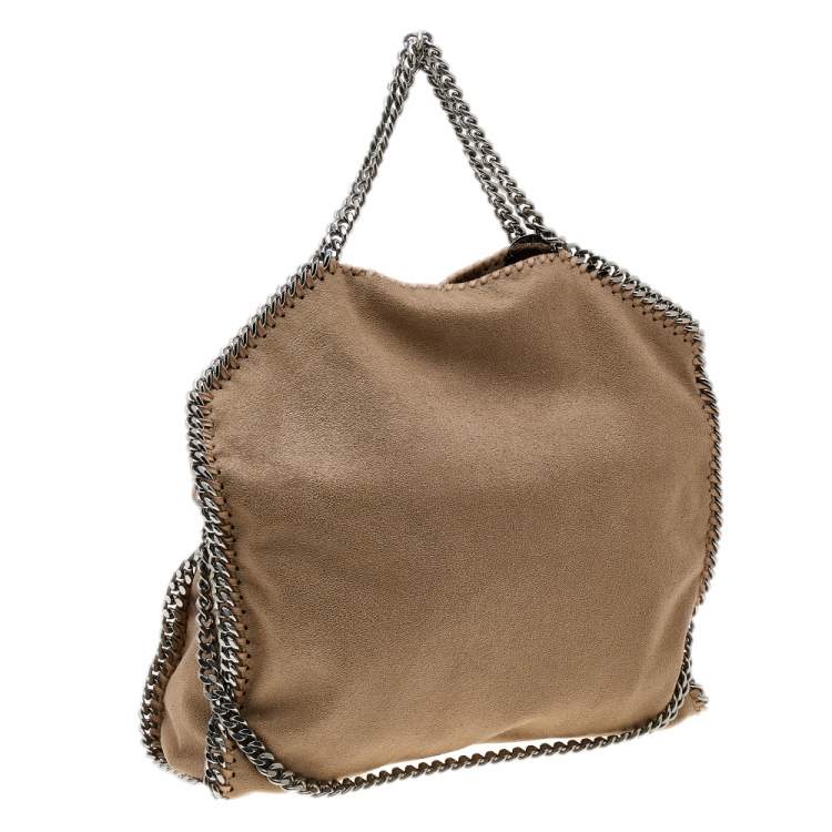 Pre Owned Stella McCartney Beige Faux Leather Small Falabella Tote