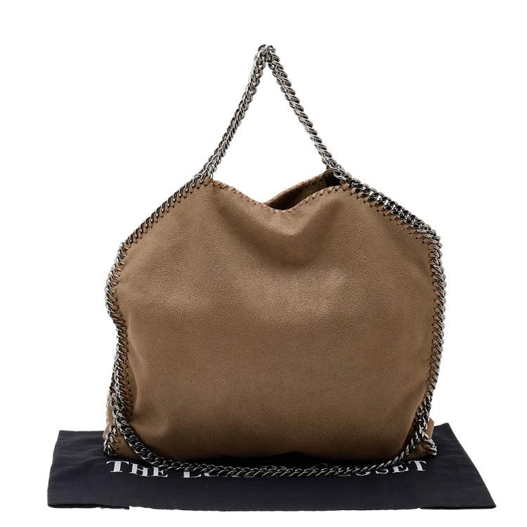 Pre Owned Stella McCartney Beige Faux Leather Small Falabella Tote