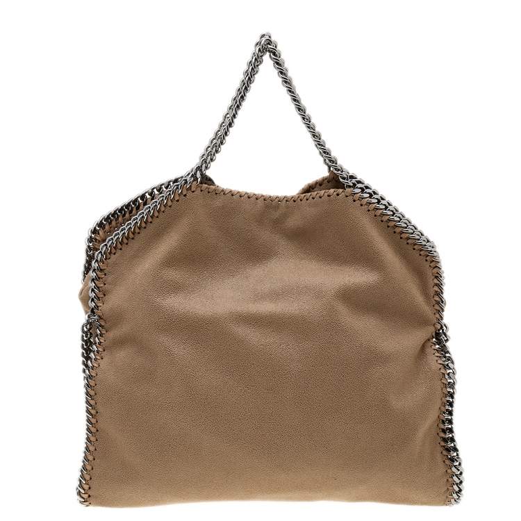 Pre Owned Stella McCartney Beige Faux Leather Small Falabella Tote