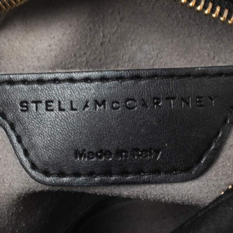 Pre Owned Stella McCartney Black Quilted Satin Stella Star Crossbody Bag