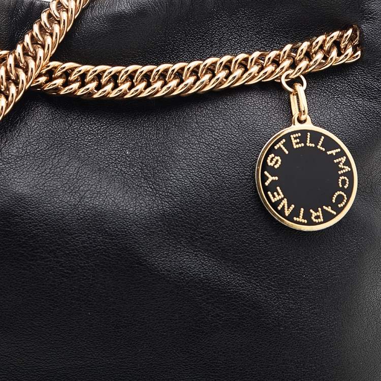 مملوكة مسبقًا Stella McCartney Black Faux Leather Noma Shoulder Bag