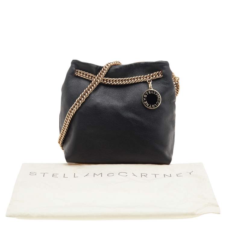 مملوكة مسبقًا Stella McCartney Black Faux Leather Noma Shoulder Bag