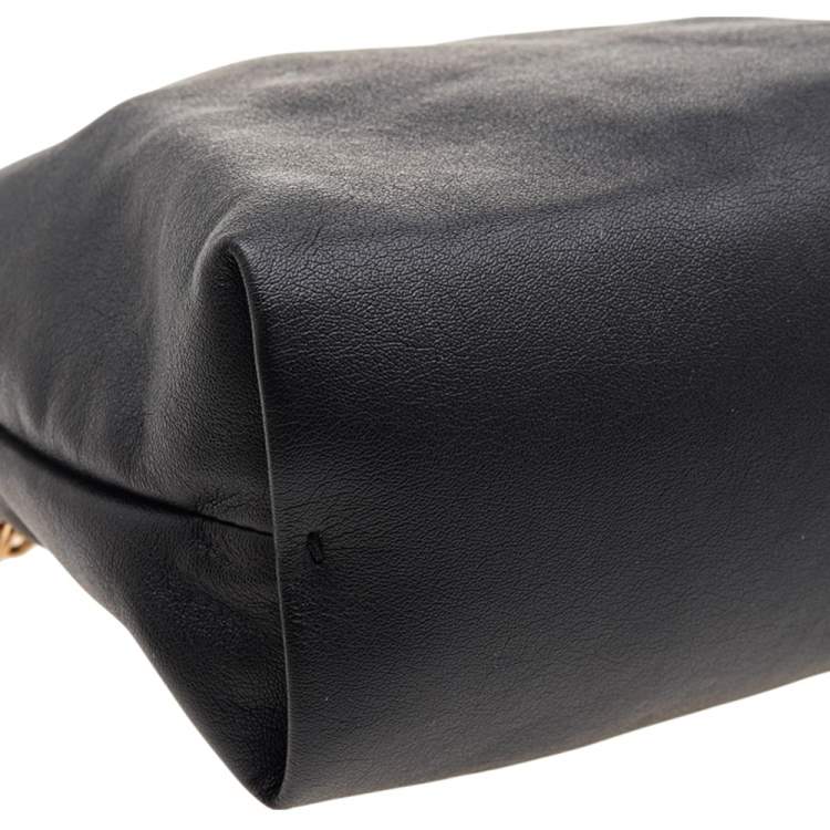 مملوكة مسبقًا Stella McCartney Black Faux Leather Noma Shoulder Bag