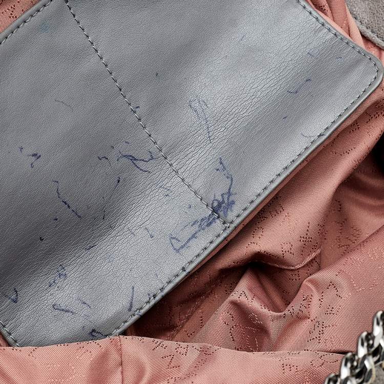 مملوكة مسبقًا Stella McCartney Grey Faux Leather Falabella Shopper Tote