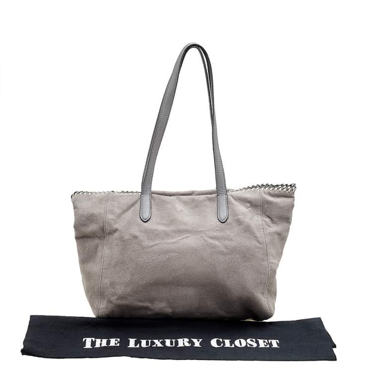 مملوكة مسبقًا Stella McCartney Grey Faux Leather Falabella Shopper Tote