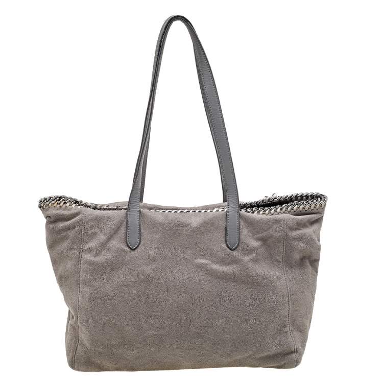 مملوكة مسبقًا Stella McCartney Grey Faux Leather Falabella Shopper Tote