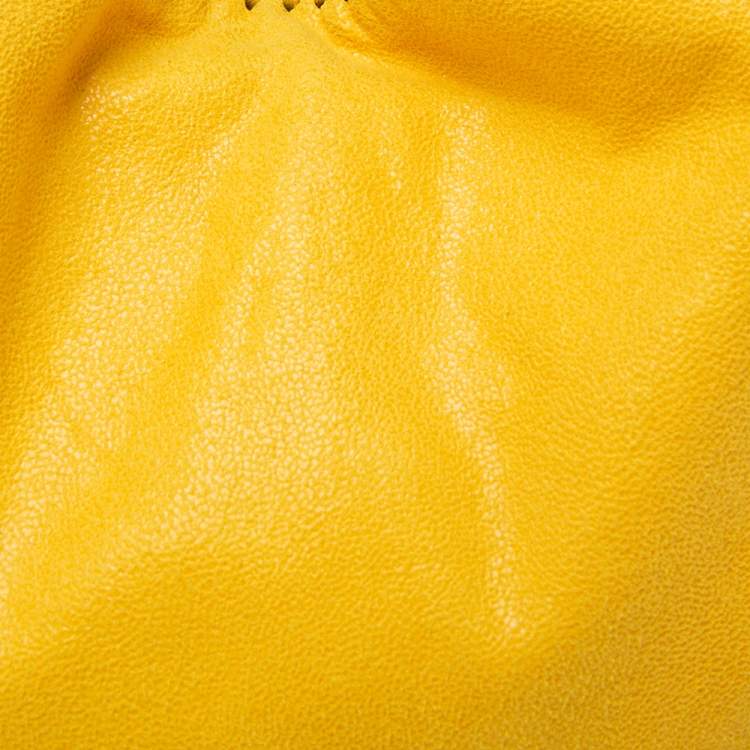 مملوكة مسبقًا Stella McCartney Yellow Faux Suede Small Falabella Tote