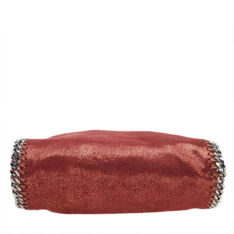 Pre Owned Stella McCartney Copper Faux Leather Falabella Crossbody Bag