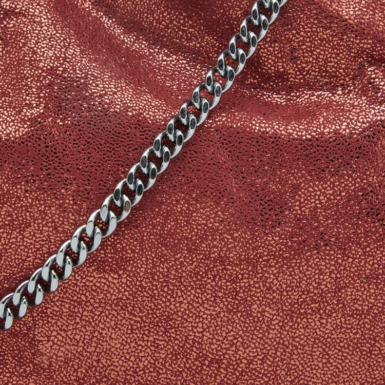 Pre Owned Stella McCartney Copper Faux Leather Falabella Crossbody Bag