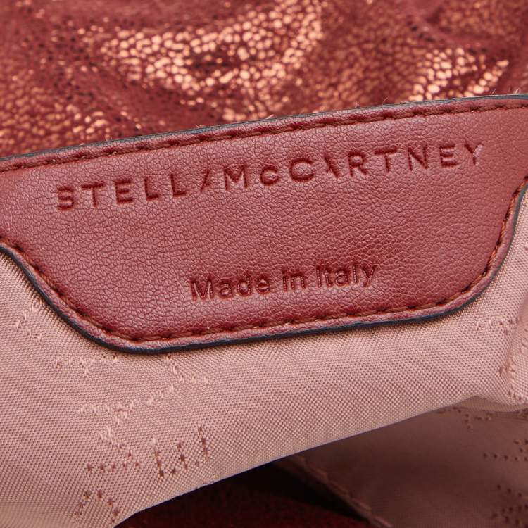 Pre Owned Stella McCartney Copper Faux Leather Falabella Crossbody Bag