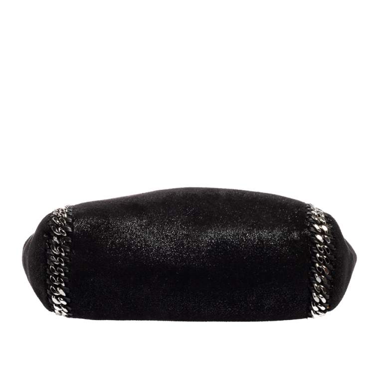 Pre Owned Stella Mccartney Black Faux Suede Reversible Falabella Tote