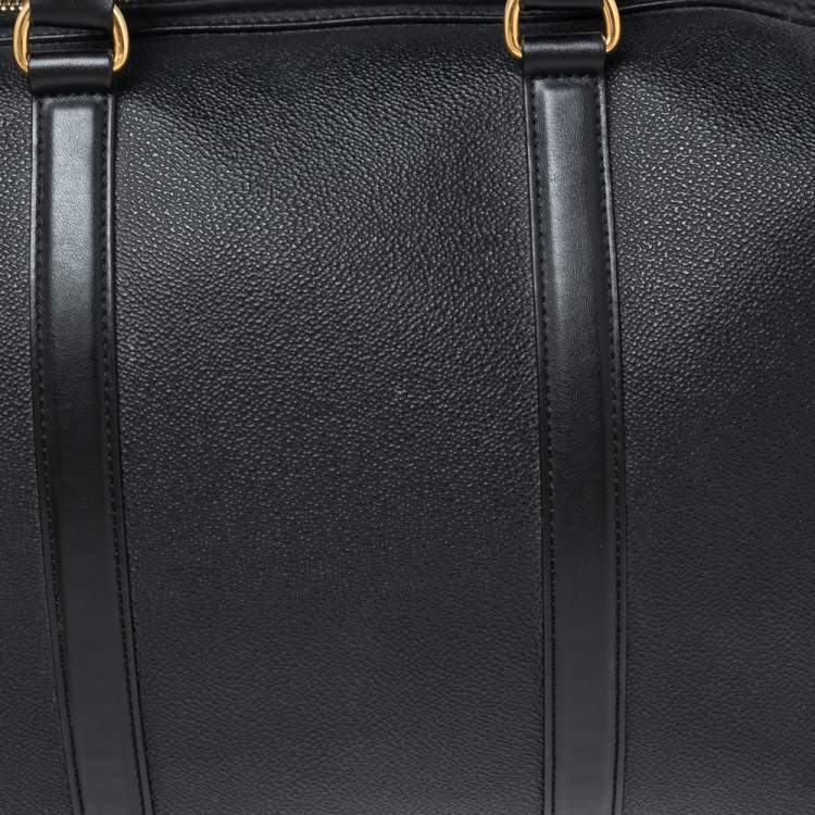 Pre Owned Stella McCartney Black Faux Leather Falabella Duffel Bag