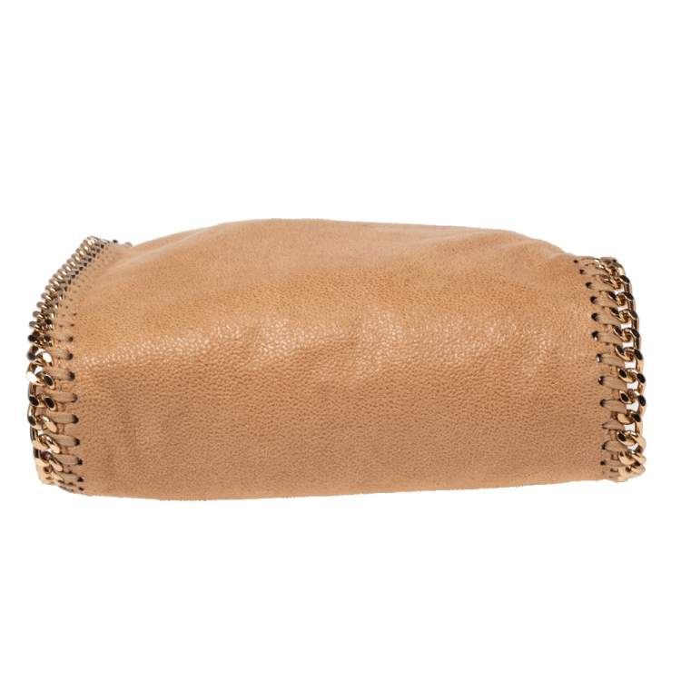 Pre Owned Stella McCartney Beige Faux Suede Tiny Falabella Tote 