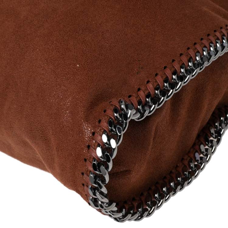 Pre Owned Stella McCartney Brown Faux Suede Falabella Tote
