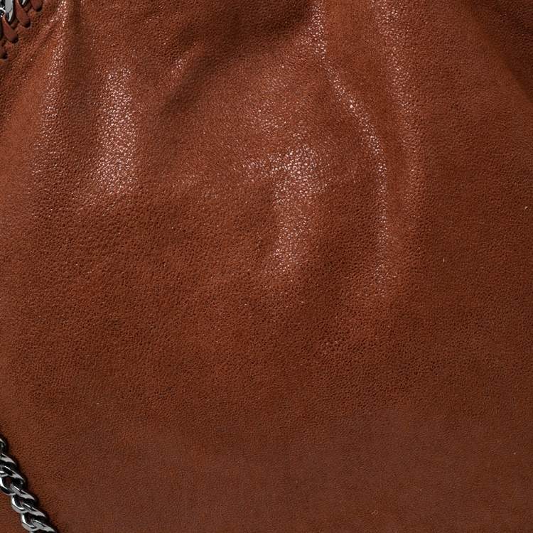 Pre Owned Stella McCartney Brown Faux Suede Falabella Tote