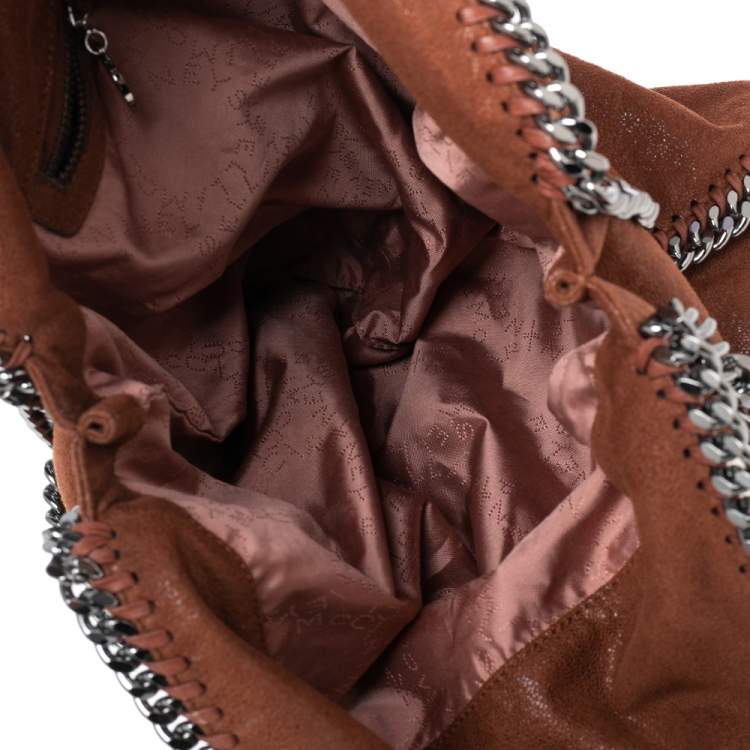Pre Owned Stella McCartney Brown Faux Suede Falabella Tote