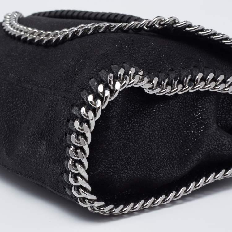 مملوكة مسبقًا Stella McCartney Black Faux Leather Mini Falabella Crossbody Bag