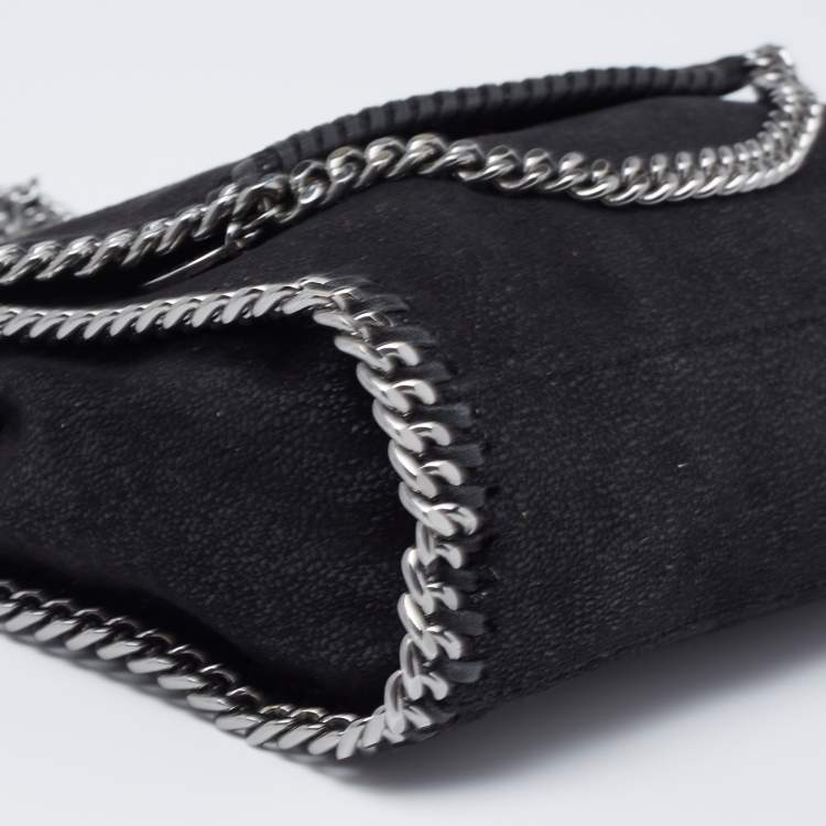 مملوكة مسبقًا Stella McCartney Black Faux Leather Mini Falabella Crossbody Bag