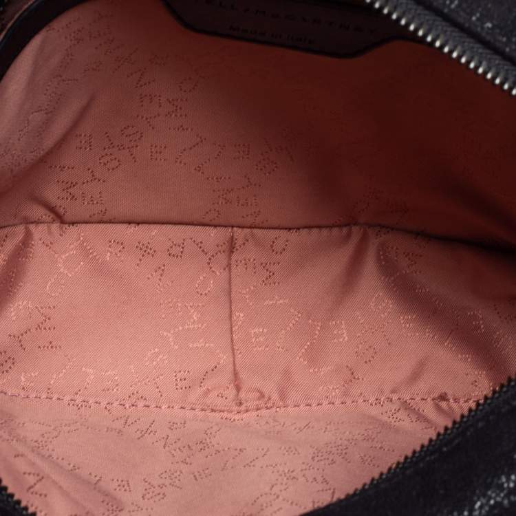 Pre Owned Stella McCartney Black Faux Leather Falabella Camera Bag