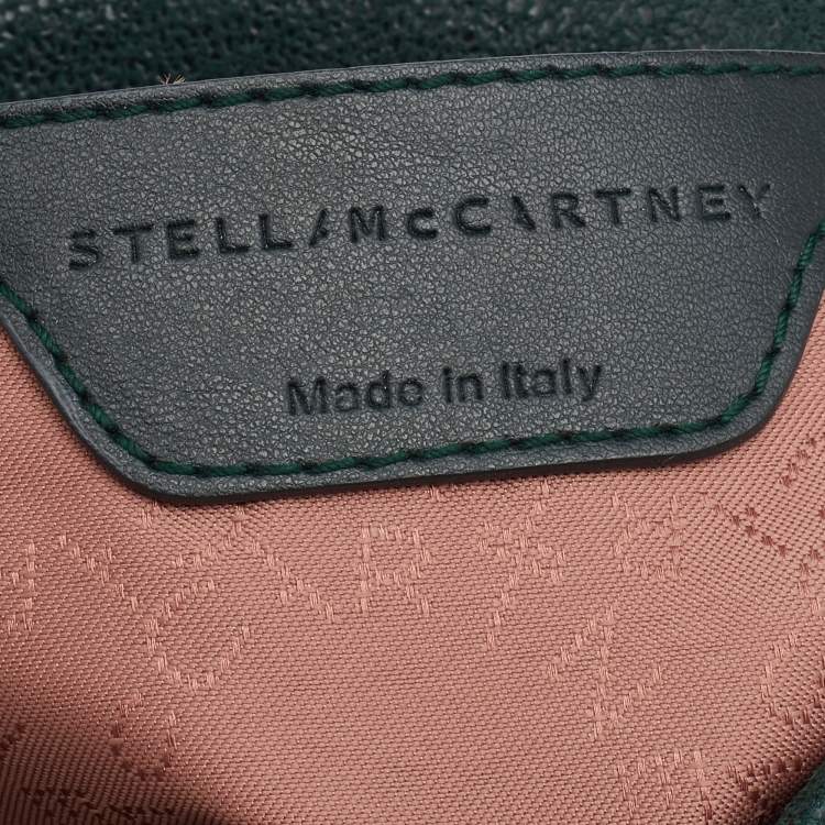 Pre Owned Stella McCartney Green Faux Leather Falabella Crossbody Bag