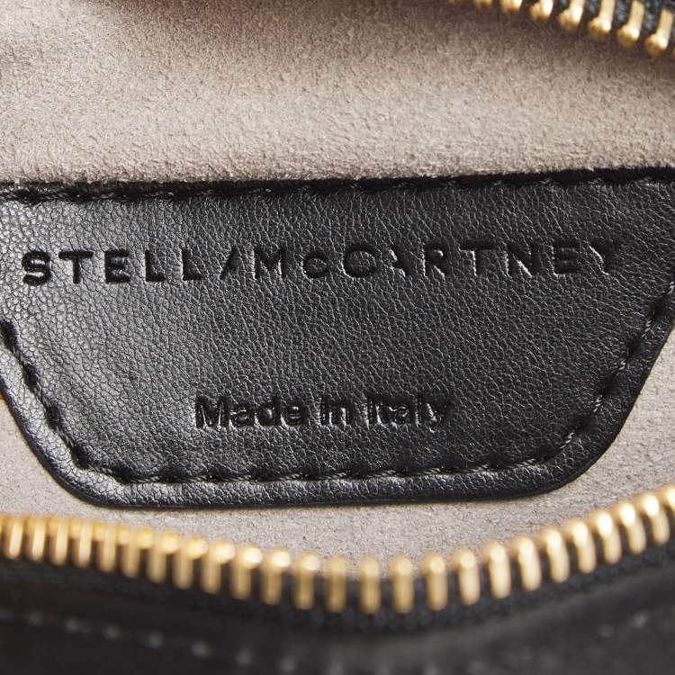 Pre Owned Stella McCartney Black Satin Stella Star Camera Crossbody Bag