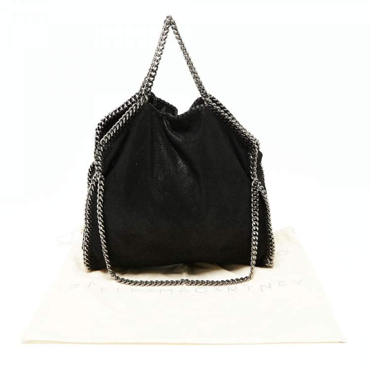 مملوكة مسبقًا Stella McCartney Black Faux Suede Falabella Tote