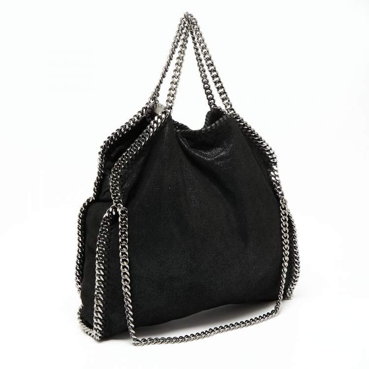 مملوكة مسبقًا Stella McCartney Black Faux Suede Falabella Tote