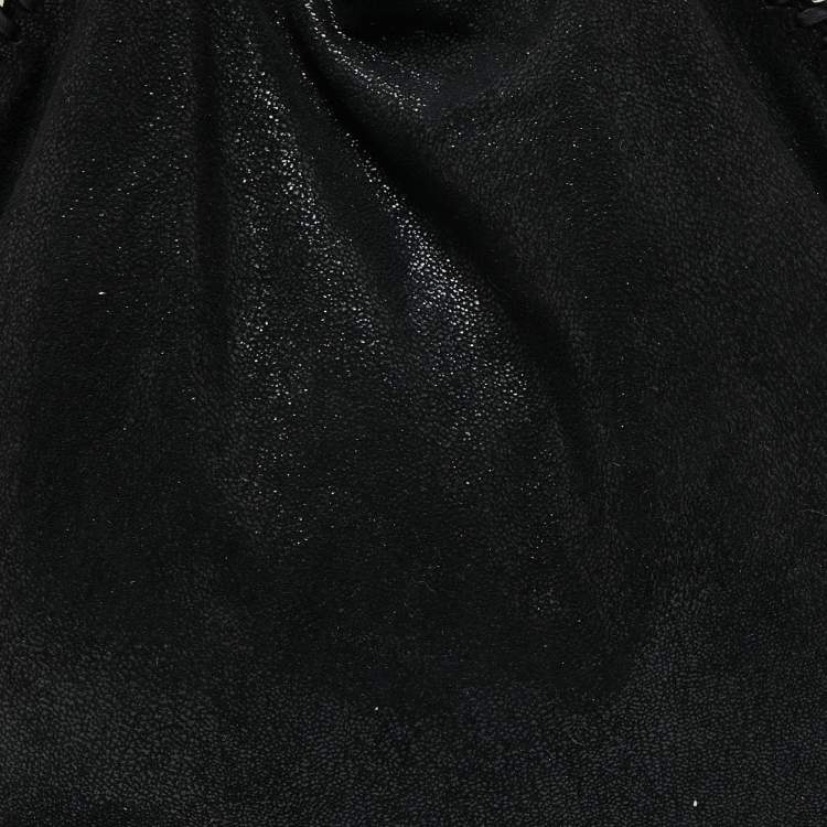 مملوكة مسبقًا Stella McCartney Black Faux Suede Falabella Tote