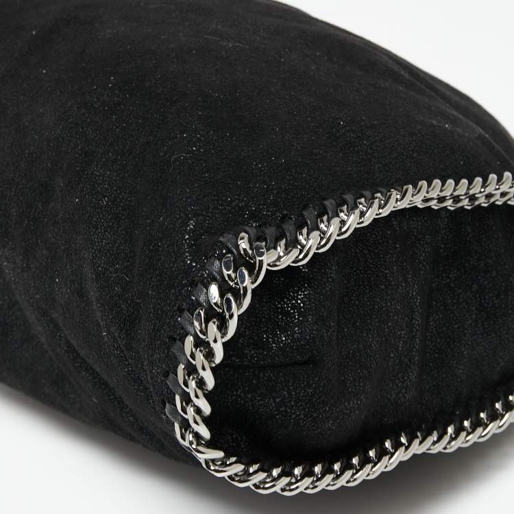 مملوكة مسبقًا Stella McCartney Black Faux Suede Falabella Tote