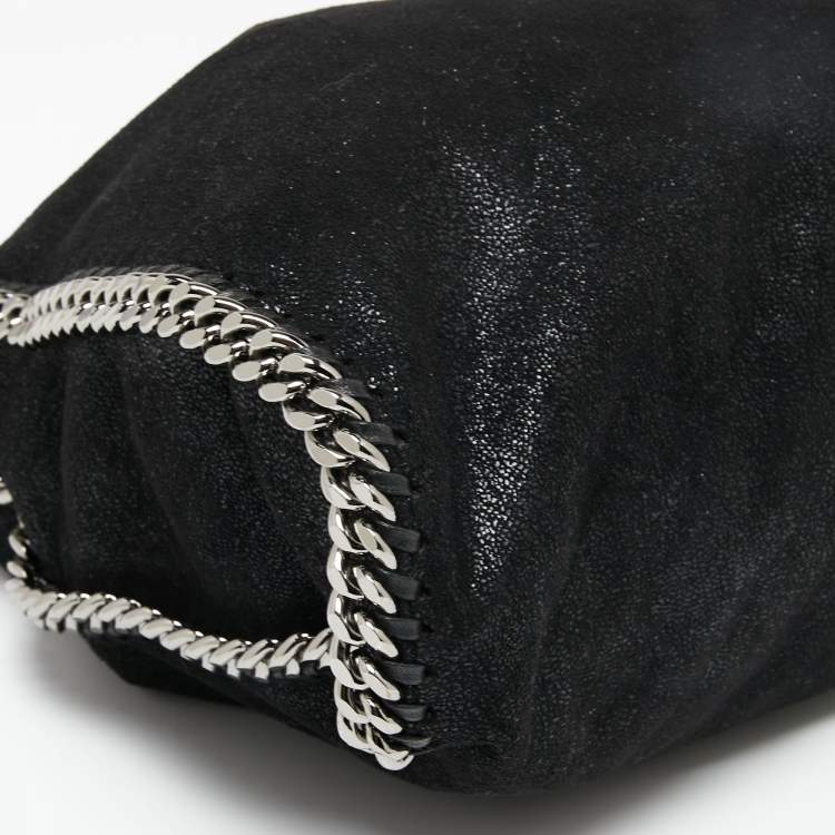 مملوكة مسبقًا Stella McCartney Black Faux Suede Falabella Tote