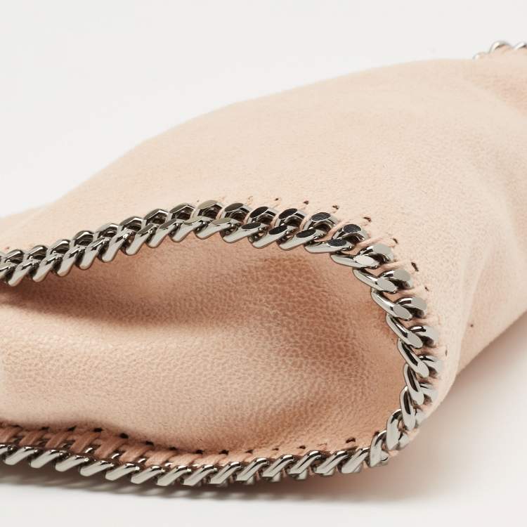 Pre Owned Stella McCartney Beige Faux Suede Tiny Falabella Tote 