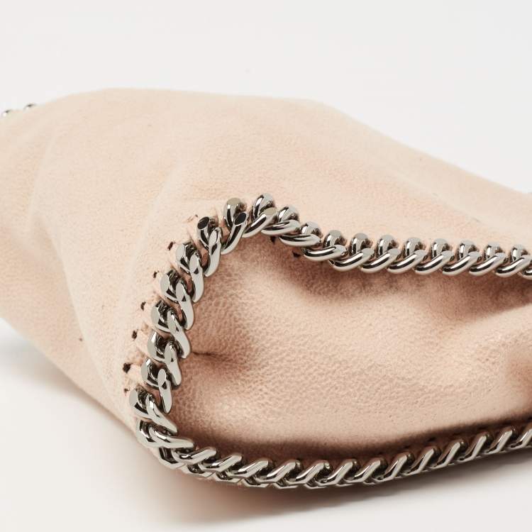 Pre Owned Stella McCartney Beige Faux Suede Tiny Falabella Tote 