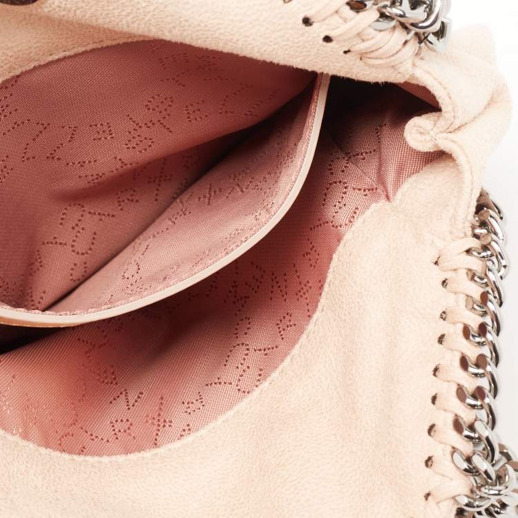 Pre Owned Stella McCartney Beige Faux Suede Tiny Falabella Tote 