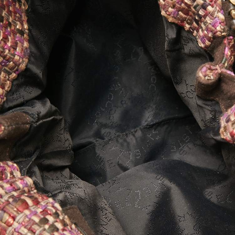 Pre Owned Stella McCartney Multicolor Woven Tweed Small Falabella Tote