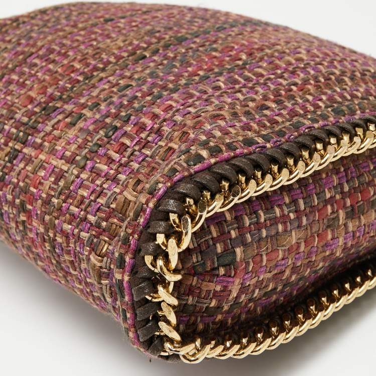 Pre Owned Stella McCartney Multicolor Woven Tweed Small Falabella Tote