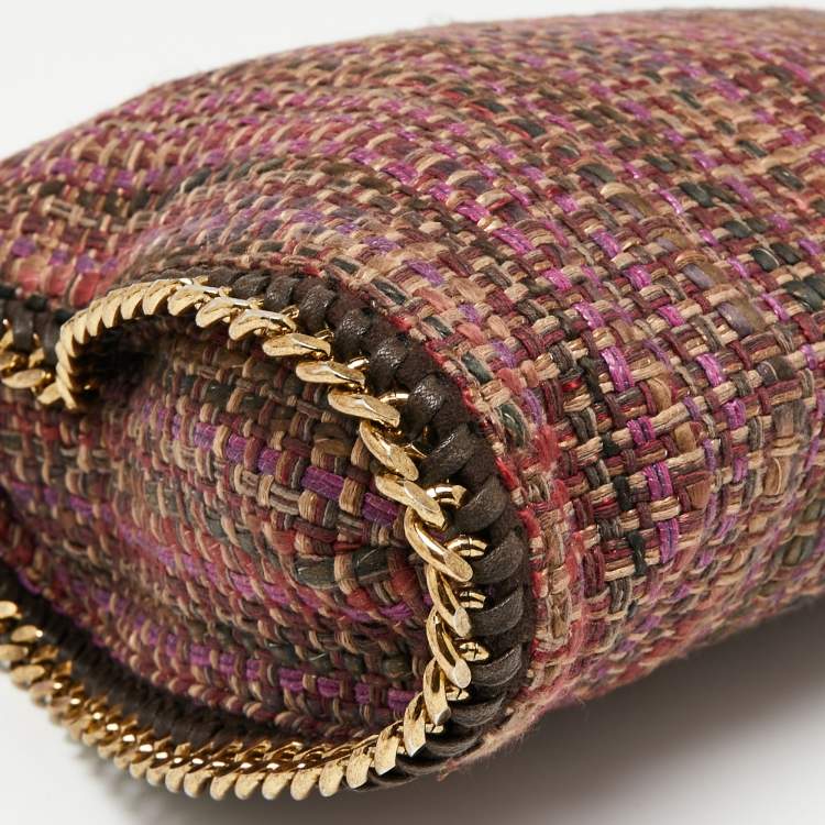 Pre Owned Stella McCartney Multicolor Woven Tweed Small Falabella Tote