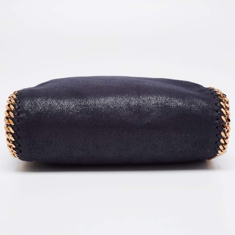 مملوكة مسبقًا Stella McCartney Navy Blue Faux Leather Mini Falabella Tote