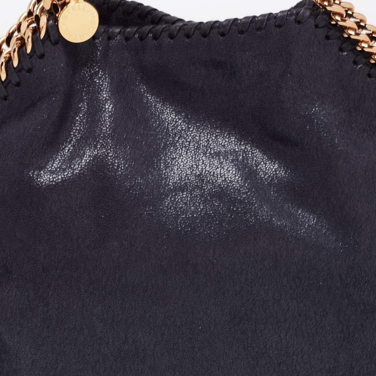 مملوكة مسبقًا Stella McCartney Navy Blue Faux Leather Mini Falabella Tote