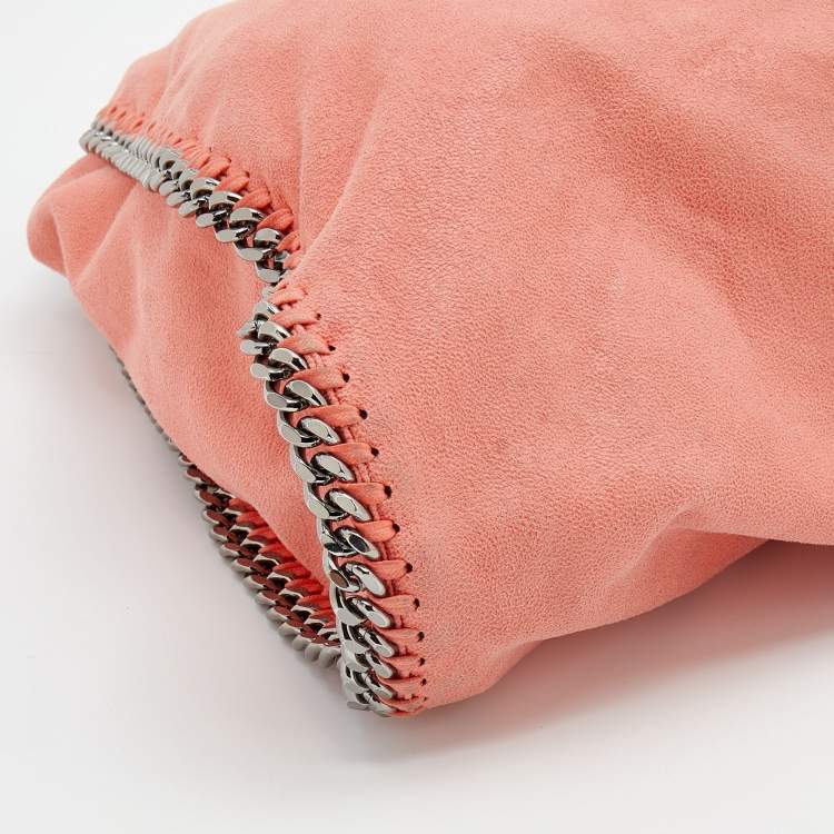 مملوكة مسبقًا Stella McCartney Coral Orange Faux Suede Large Falabella Tote