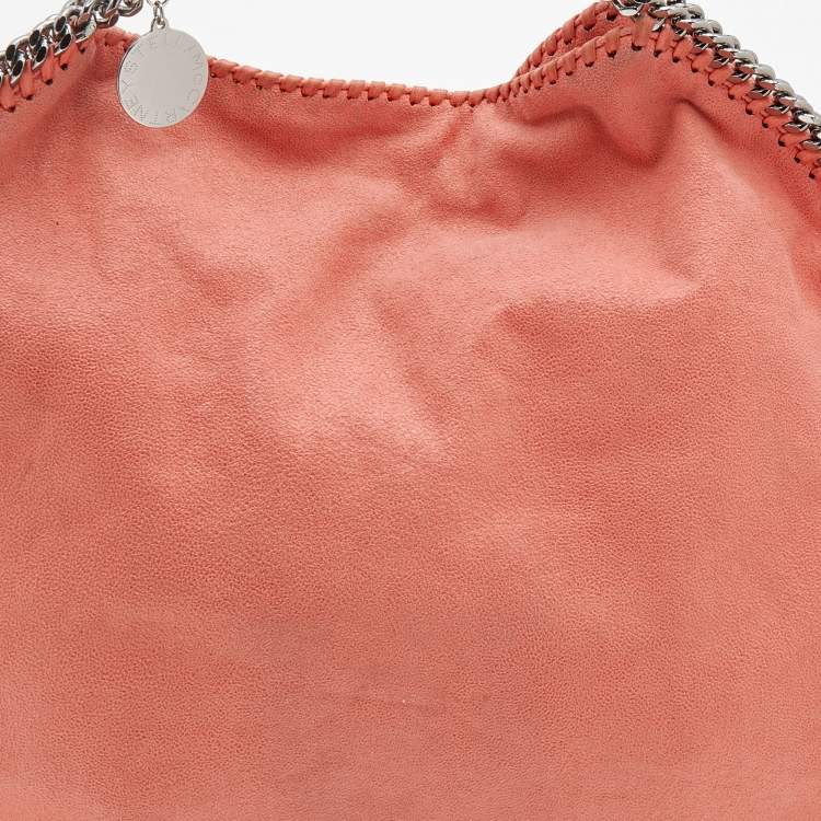 مملوكة مسبقًا Stella McCartney Coral Orange Faux Suede Large Falabella Tote