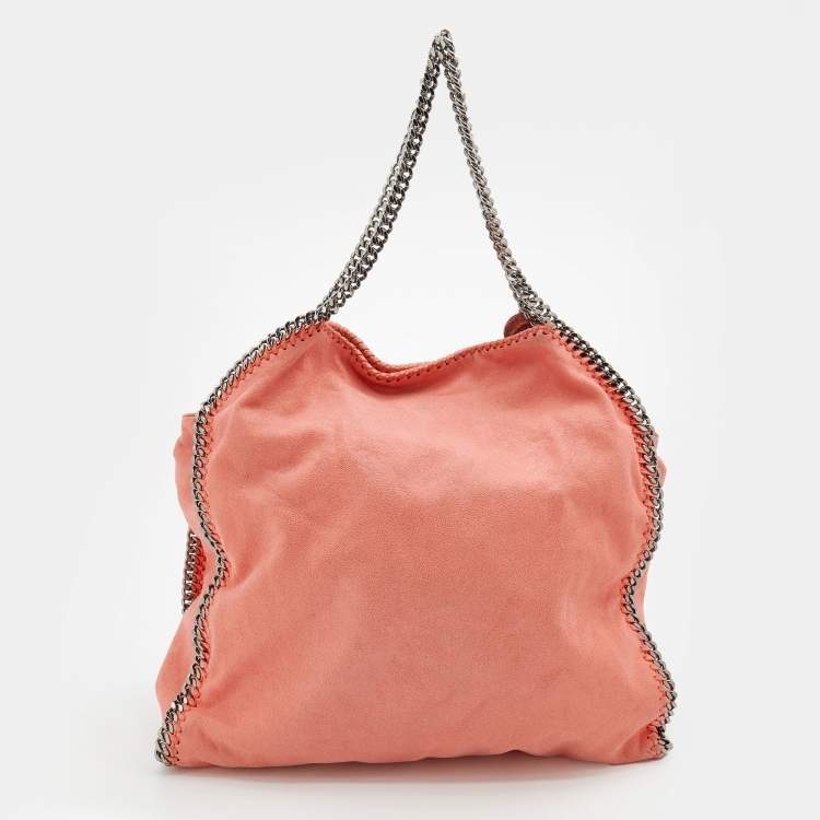 مملوكة مسبقًا Stella McCartney Coral Orange Faux Suede Large Falabella Tote