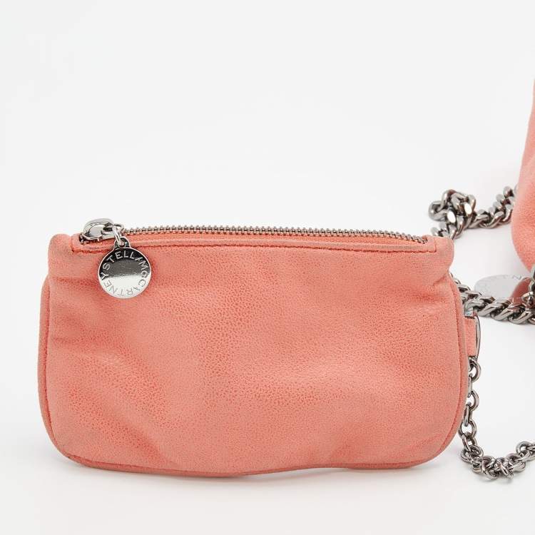 مملوكة مسبقًا Stella McCartney Coral Orange Faux Suede Large Falabella Tote