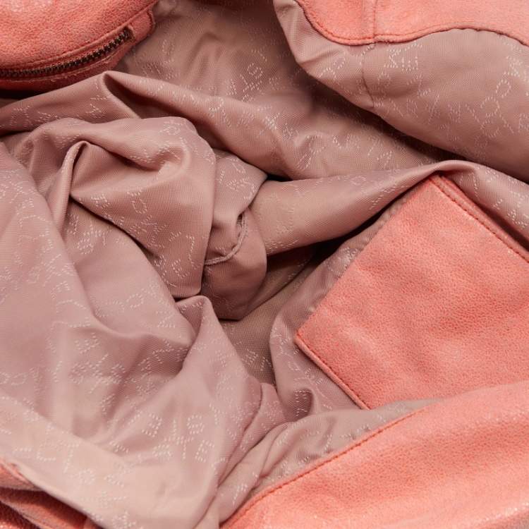 مملوكة مسبقًا Stella McCartney Coral Orange Faux Suede Large Falabella Tote