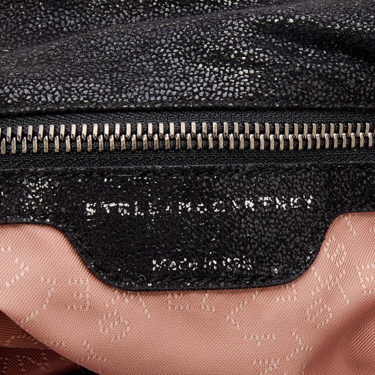 مملوكة مسبقًا Stella McCartney Black Faux Suede Small Falabella Tote