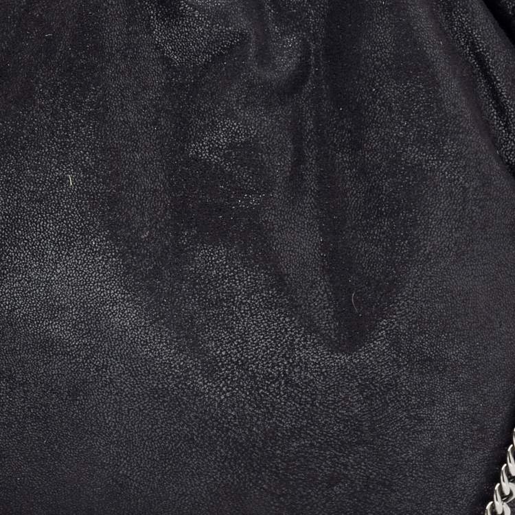 مملوكة مسبقًا Stella McCartney Black Faux Suede Small Falabella Tote