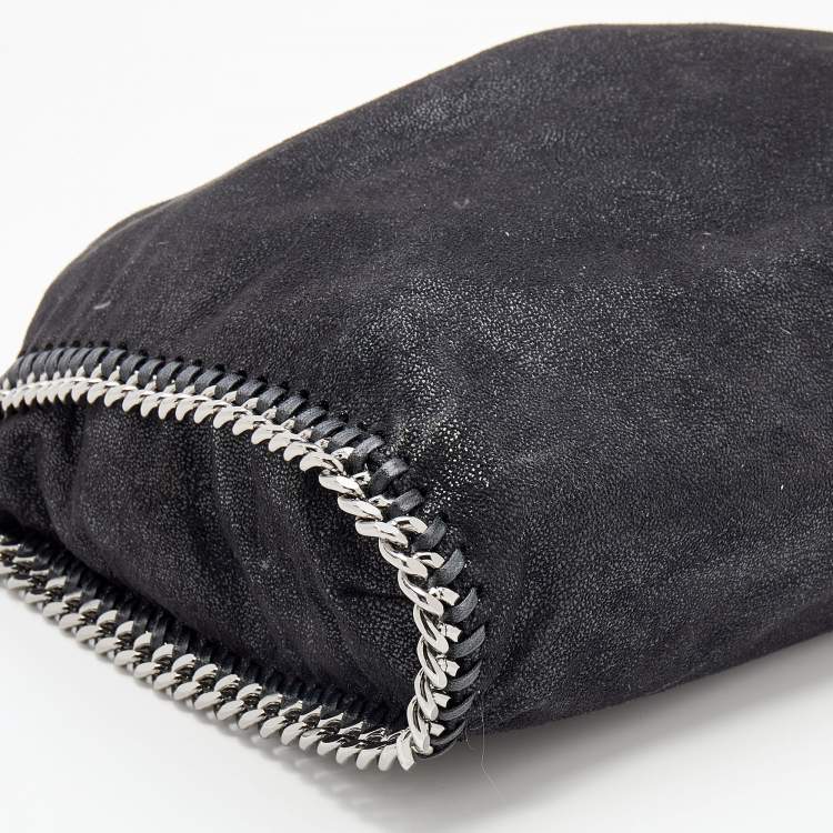 مملوكة مسبقًا Stella McCartney Black Faux Suede Small Falabella Tote