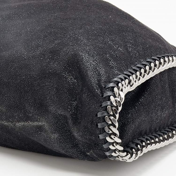مملوكة مسبقًا Stella McCartney Black Faux Suede Small Falabella Tote
