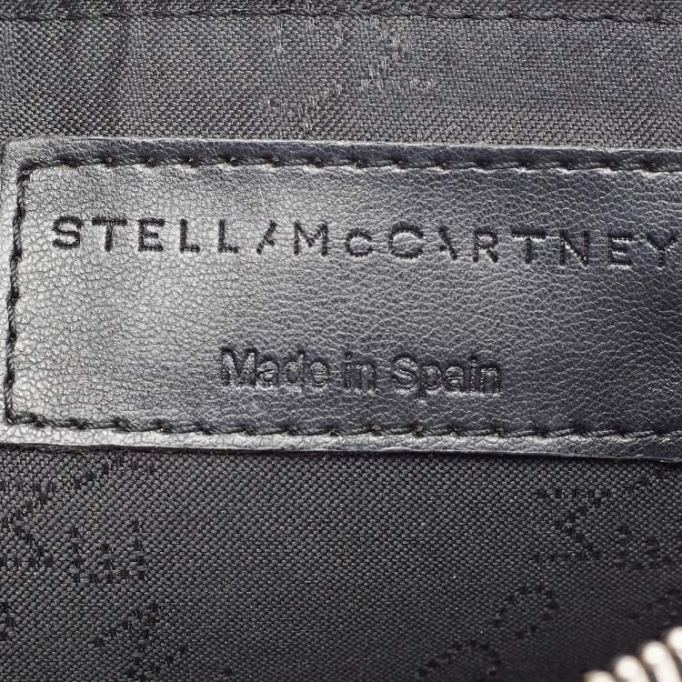 Pre Owned Stella McCartney Black/Silver Faux Leather Cavendish Stars Clutch
